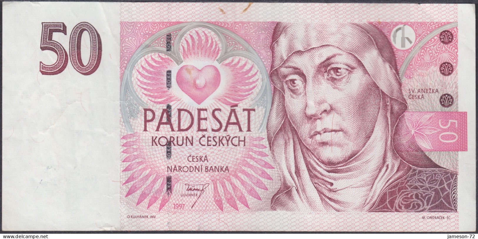 CZECH REPUBLIC - 50 Korun 1997 P# 17a Europe Banknote - Edelweiss Coins - Tsjechië