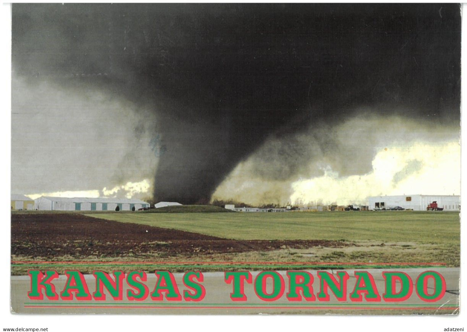 BR4158 U.S.A. Kansas Tornado Viaggiata 1996 Verso Sasso Marconi - Sonstige & Ohne Zuordnung