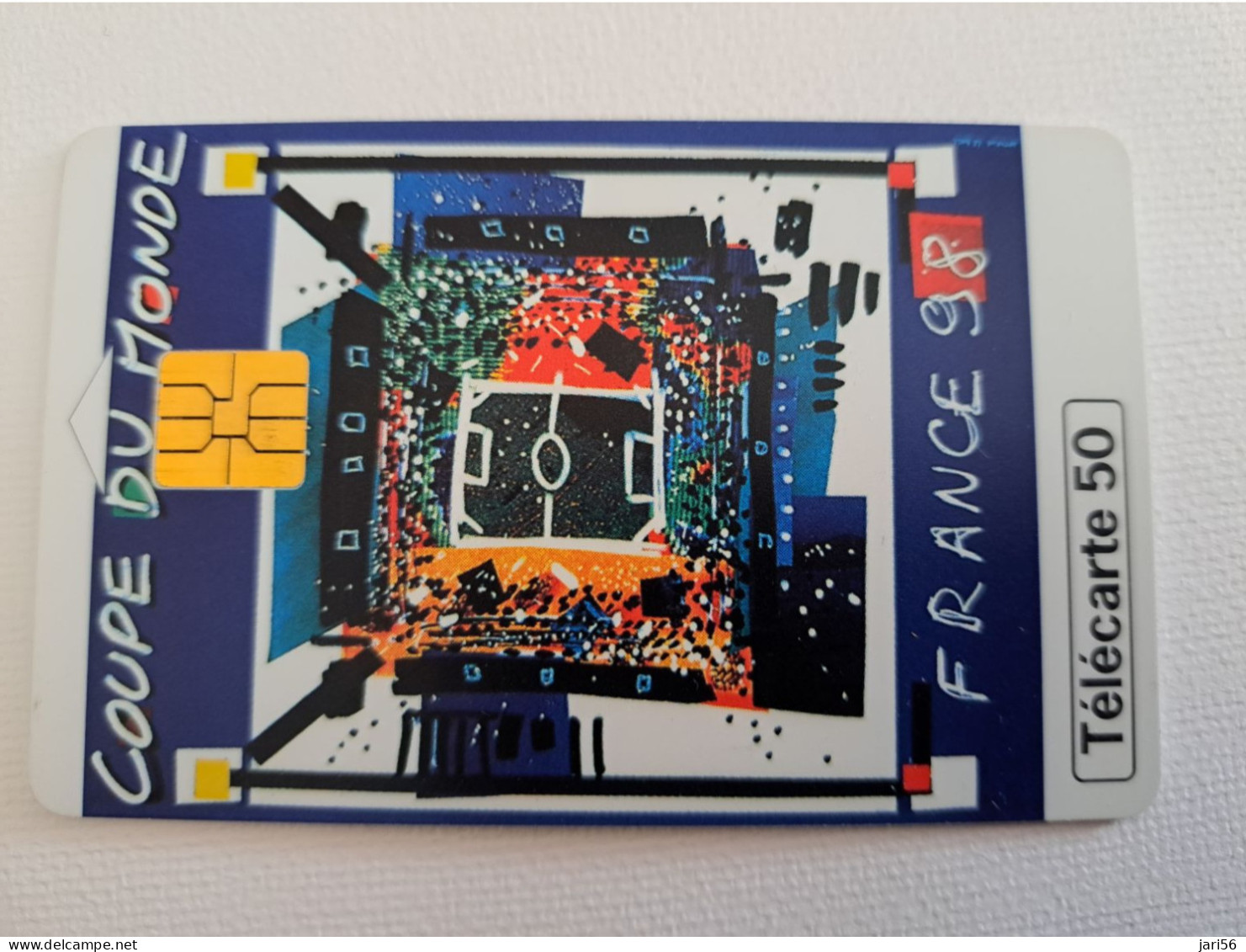 FRANCE/FRANKRIJK   CHIPCARD   50 UNITS / COUPE DE MONDE/ FOOTBAL  FRANCE 98  ** 13897** - Mobicartes (GSM/SIM)