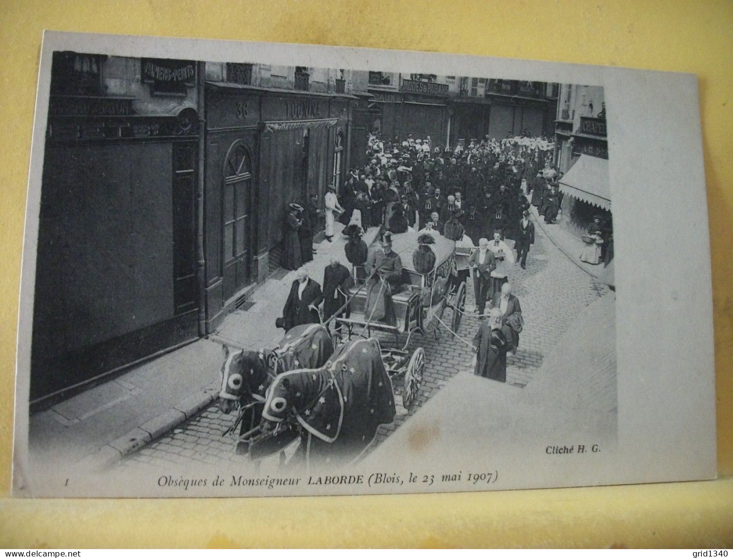 41 8689 - CPA - 41 OBSEQUES DE MONSEIGNEUR LABORDE (BLOIS, LE 23 MAI 1907)  - TRES BELLE ANIMATION. - Funeral