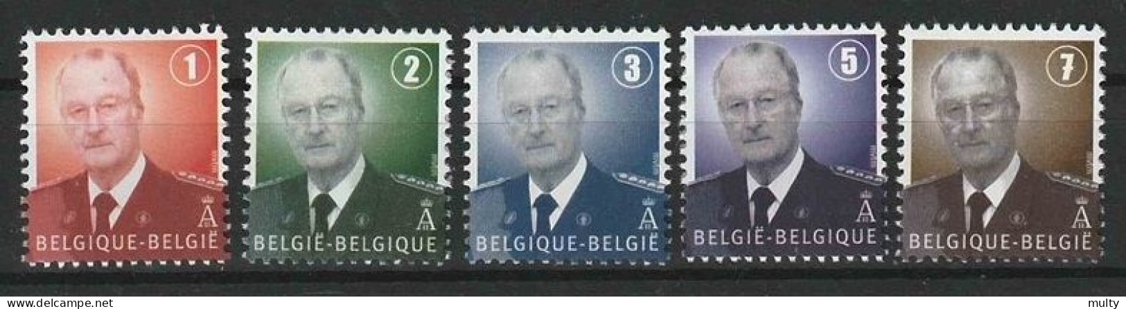 België OCB  3695 / 3699 ** MNH - 1993-2013 King Albert II (MVTM)