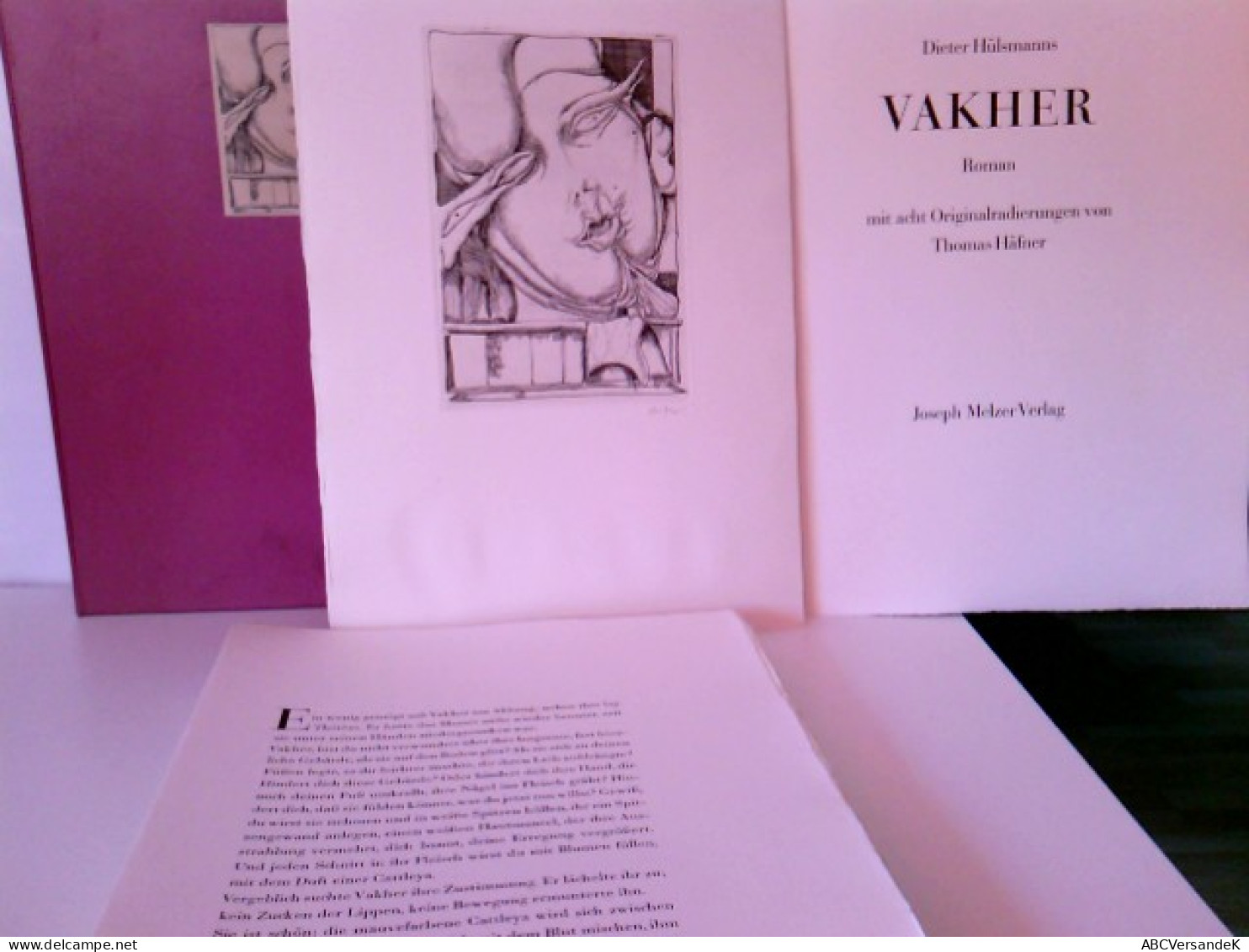 Hülsmanns Vakher, Roman Mit 8 Originalradierungen Von Thomas Häfner, Signiert - Livres Dédicacés