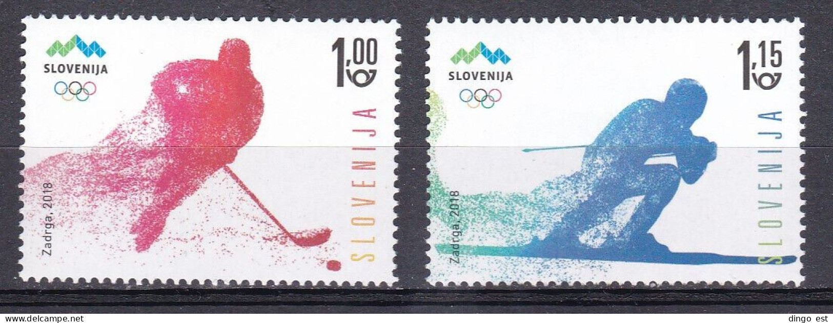 Slovenia, Olympic Games Pyeongchang 2018 MNH / 2018 - Winter 2018: Pyeongchang