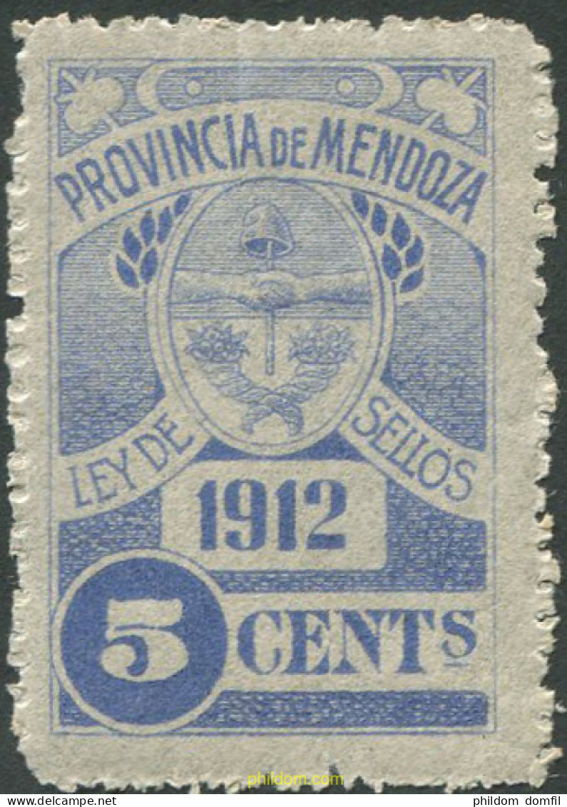 709139 MNH ARGENTINA 1912 PROVINCIA DE MENDOZA - Neufs