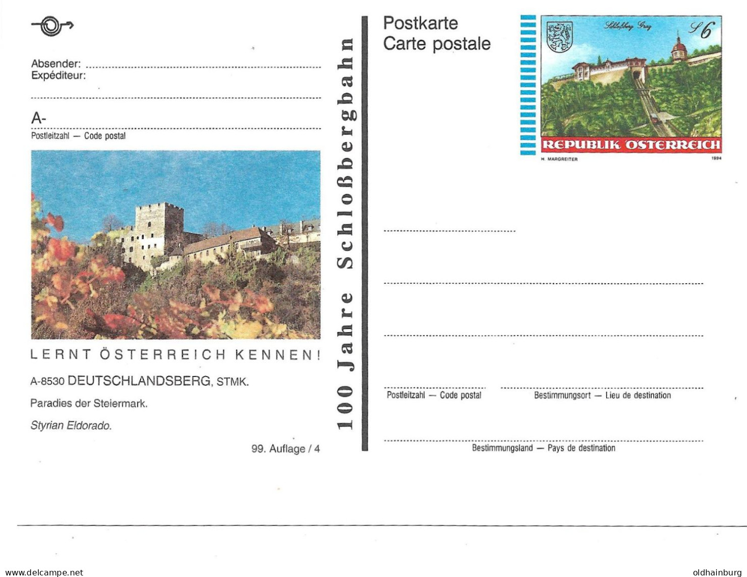 0557x: Bildpostkarte 8530 Deutschlandsberg Ungebraucht ** - Deutschlandsberg