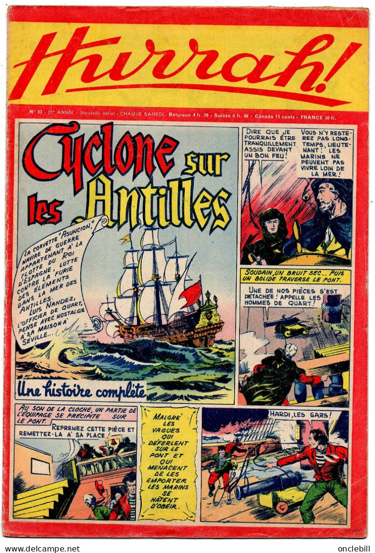 HURRAH  Illustré Année 1955 N° 93  Très Bon état - Hurrah