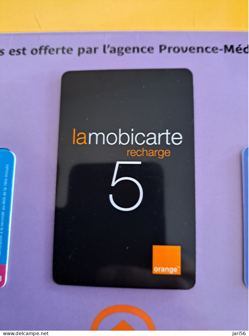 FRANCE/FRANKRIJK / CARNET WITH 3 CARDS FRANCE TELECOM/ TELECART CINQ/MOBI/TICKET/     ** 13997**