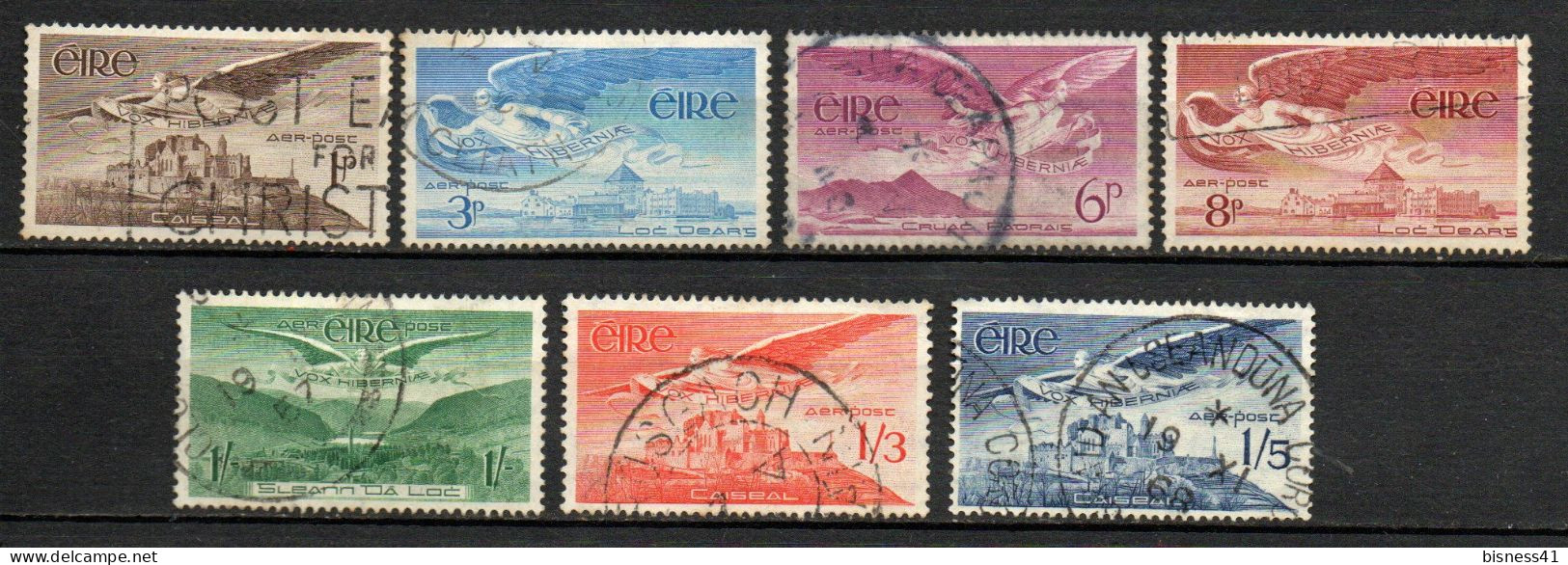 Col33 Irlande Ireland Éireann Aérien  1948  N° 1 à 7  Oblitéré  Cote : 29,00€ - Luftpost