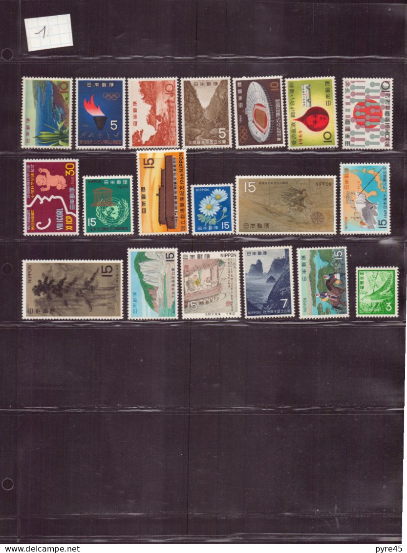 Japon, 1963/1971, Lot De 19 TP Neufs - Lots & Serien