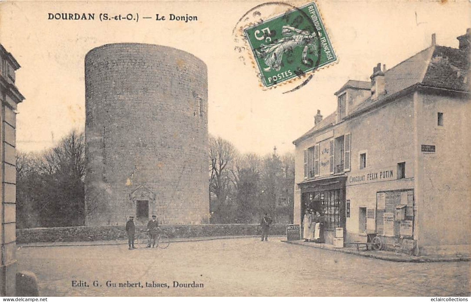 Dourdan         91        Le Donjon.  Chocolat Félix Potin            (voir Scan) - Dourdan