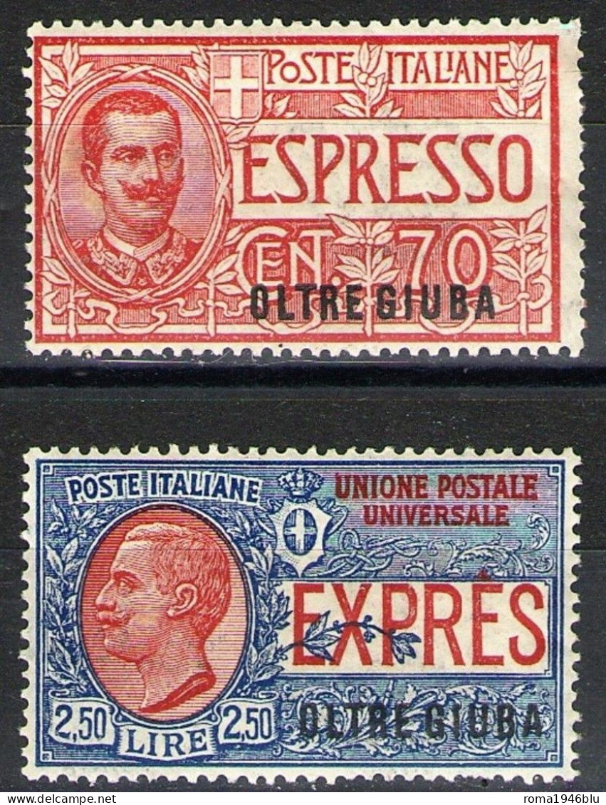 OLTRE GIUBA 1926 ESPRESSI ** MNH LUSSO - Oltre Giuba