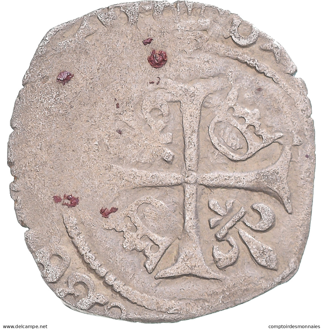 Monnaie, France, Charles VIII, Liard Au Dauphin, 1488, Toulouse (?), TB+ - 1483-1498 Charles VIII L'Affable