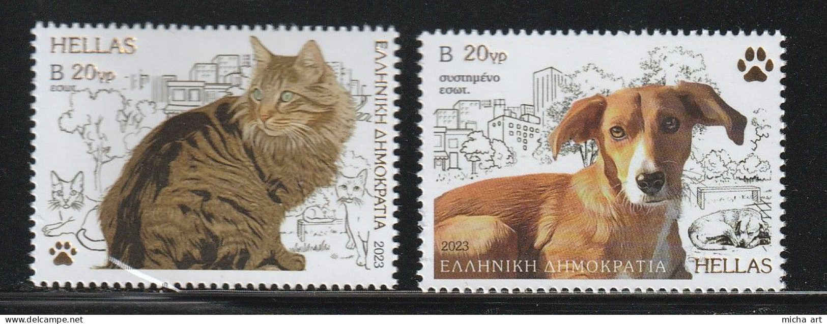 Greece 2023 World Stray Animals Day Set MNH - Neufs