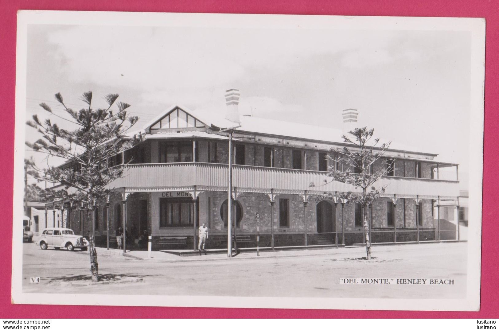 Henley Beach, Del Monte Hotel ( Adelaide ) South Australia, Real Photo Postcard Old Original - Adelaide