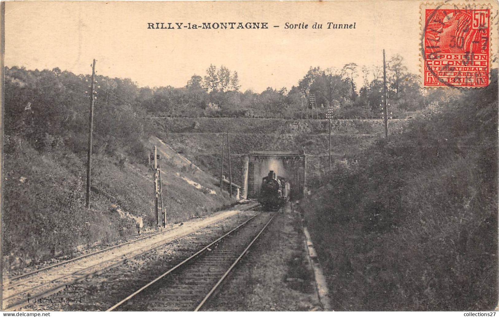 51-RILLY-LA-MONTAGNE- SORTIE DU TUNNEL - Rilly-la-Montagne