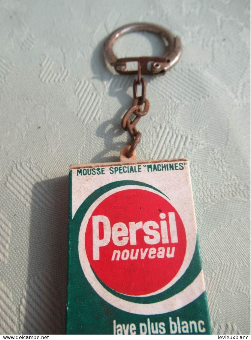 Porte-Clé Publicitaire Ancien/Lessive/PERSIL NOUVEAU/Lave Plus Blanc !/ Mousse Spéciale/Plastique/Vers 1960-1970  POC590 - Key-rings