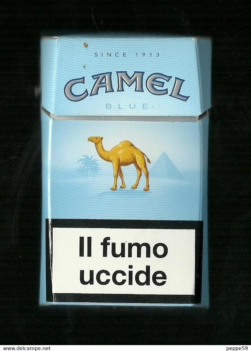 Tabacco Pacchetto Di Sigarette Italia - Camel Blue 2 Da 20 Pezzi - Vuoto - Zigarettenetuis (leer)