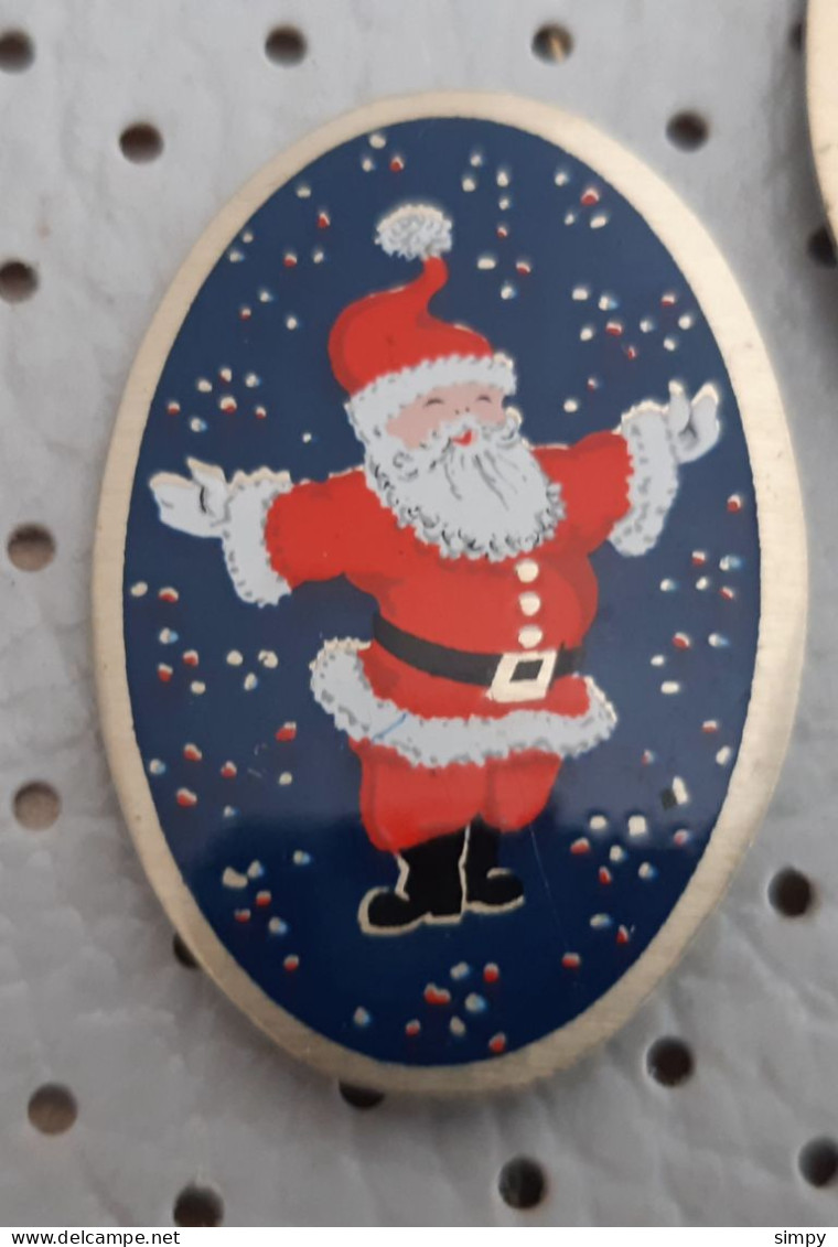 Happy New Year  Christmas Santa Claus Slovenia Pin - Christmas