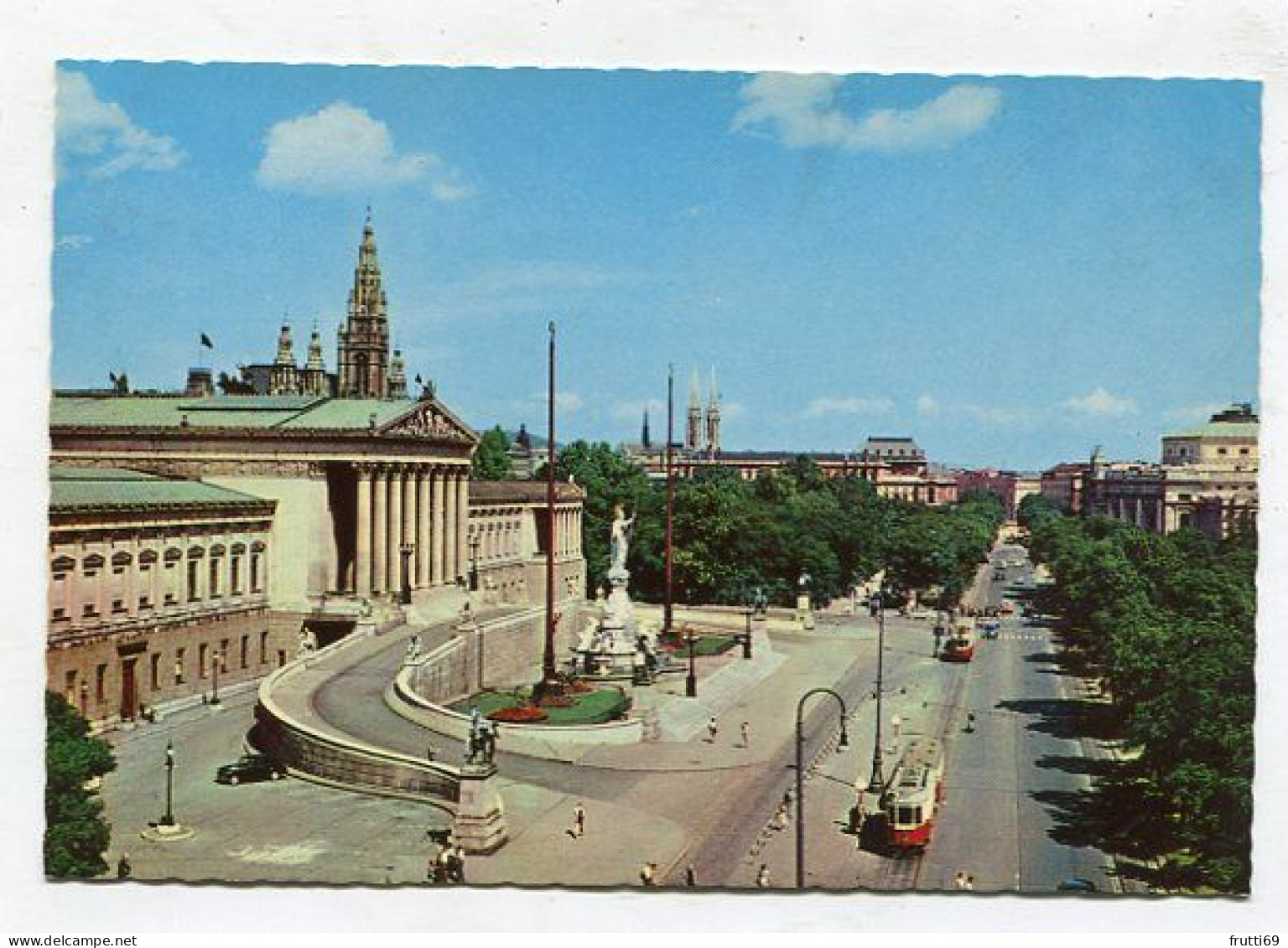 AK 145958 AUSTRIA - Wien - Ringstrasse - Parlament - Rathaus Und Burgtheater - Ringstrasse