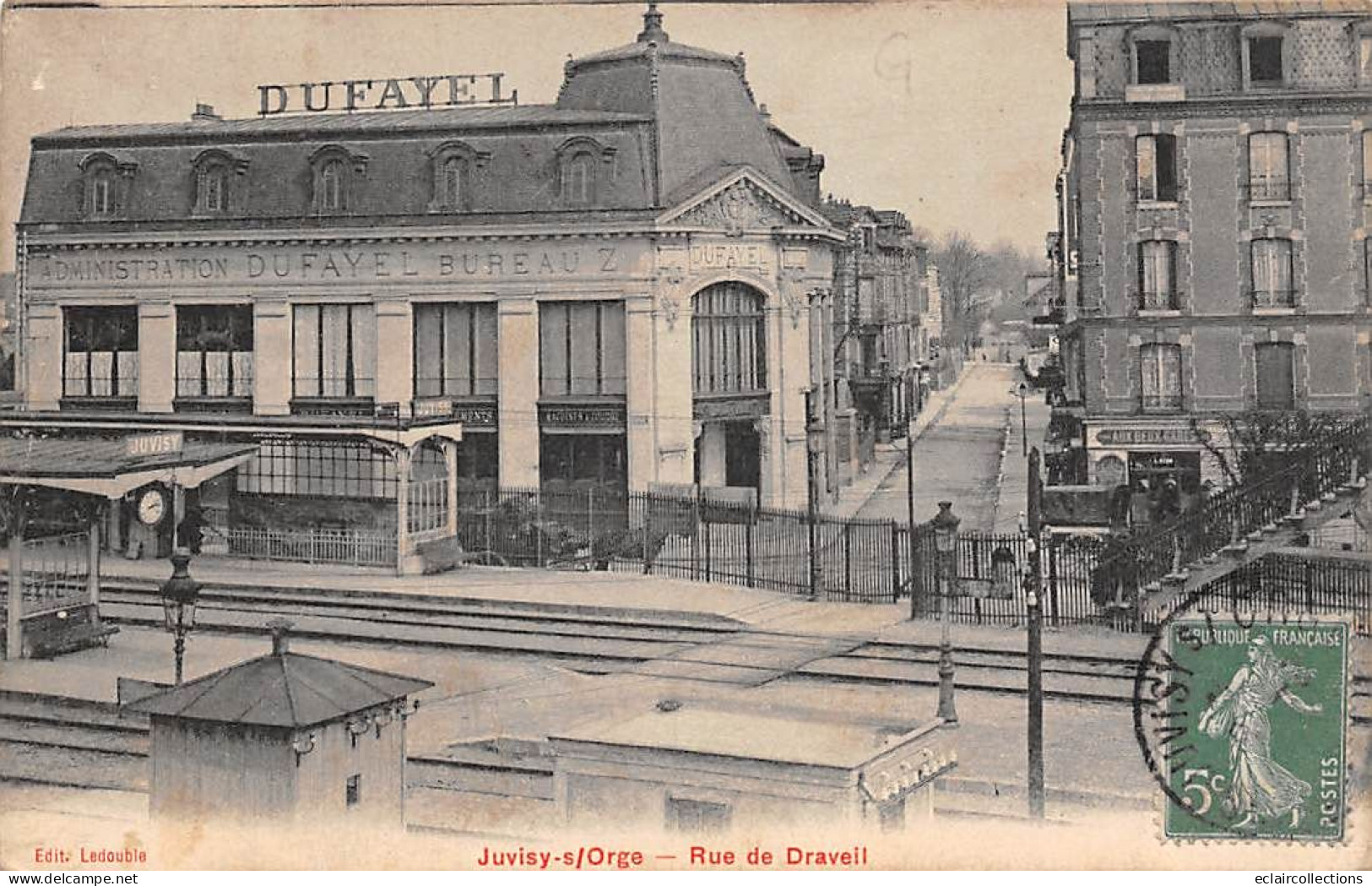 Juvisy Sur Orge           91           Rue De Draveil. Bureau Dufayel  Aperçu De La Gare           (voir Scan) - Juvisy-sur-Orge