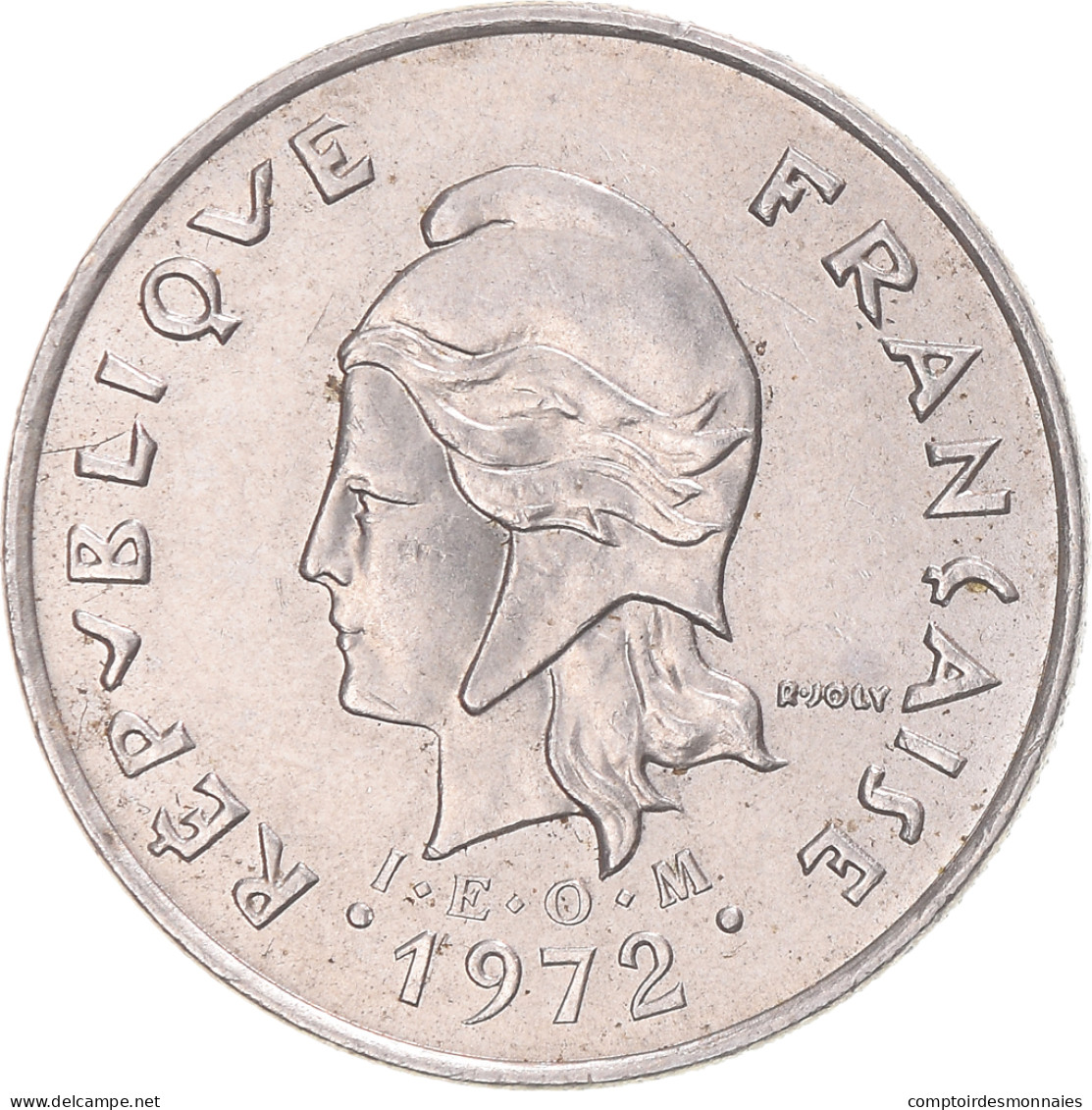 Monnaie, Nouvelle-Calédonie, 10 Francs, 1972 - Nueva Caledonia