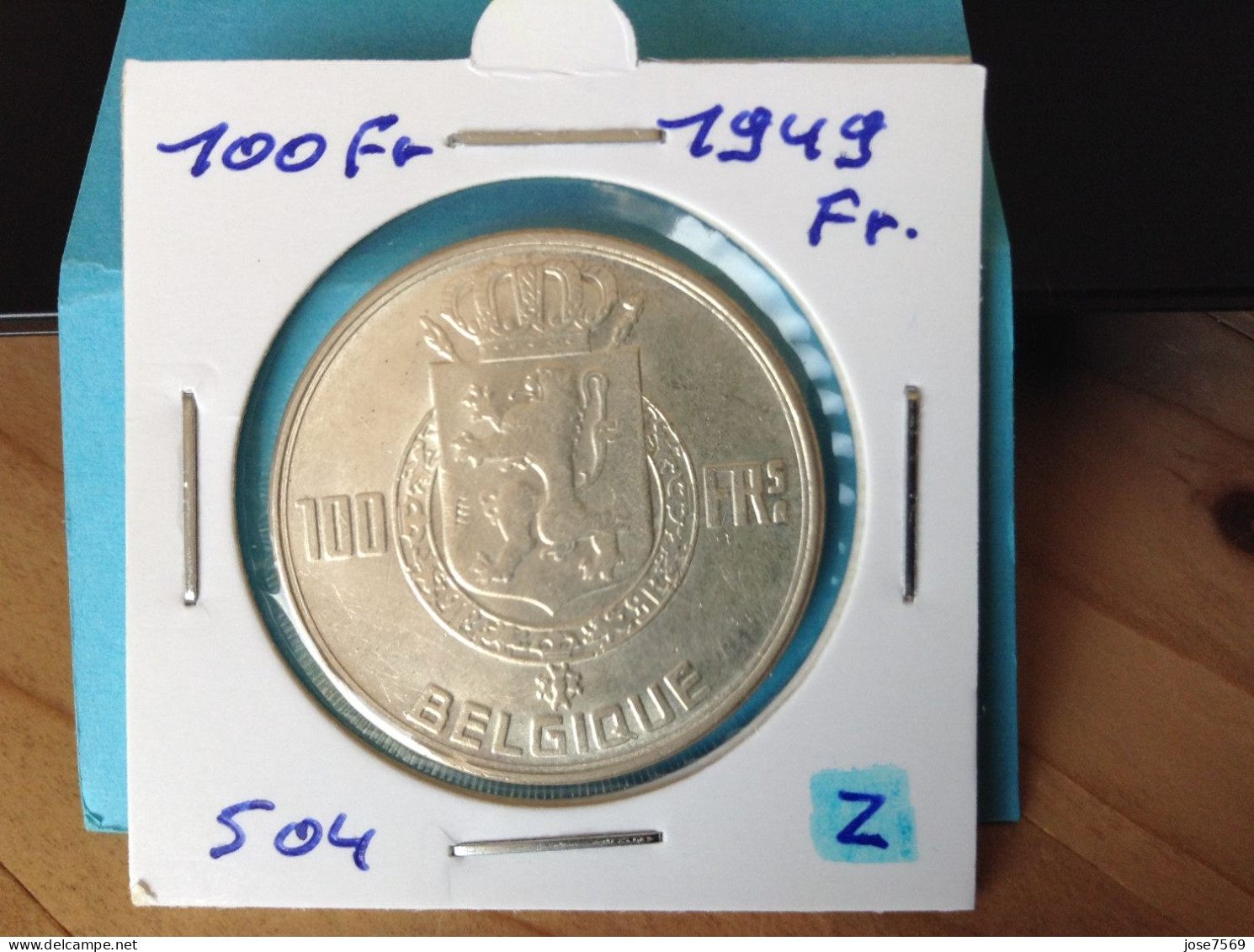 België Prins Karel 100 Frank 1949 Fr. Zilver (Morin 504) - 100 Franc