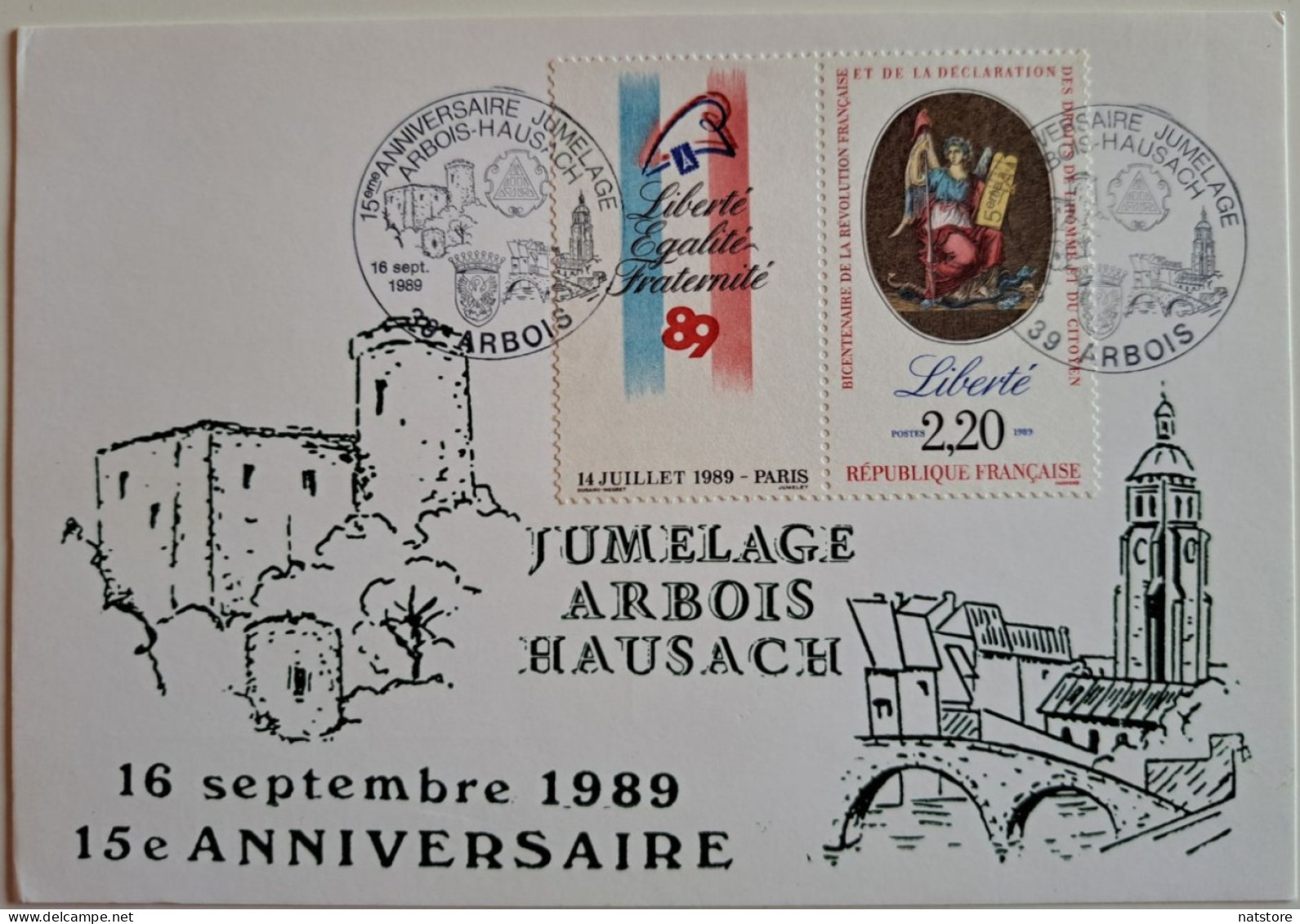 1989.. FRANCE.. POSTAL CARD.. - Konvolute: Ganzsachen & PAP