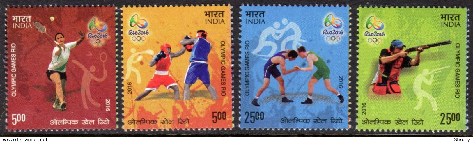 INDIA 2016 Games Of XXXI Olympiad, Rio Olympic Games 4v SET MS MNH As Per Scan - Other & Unclassified