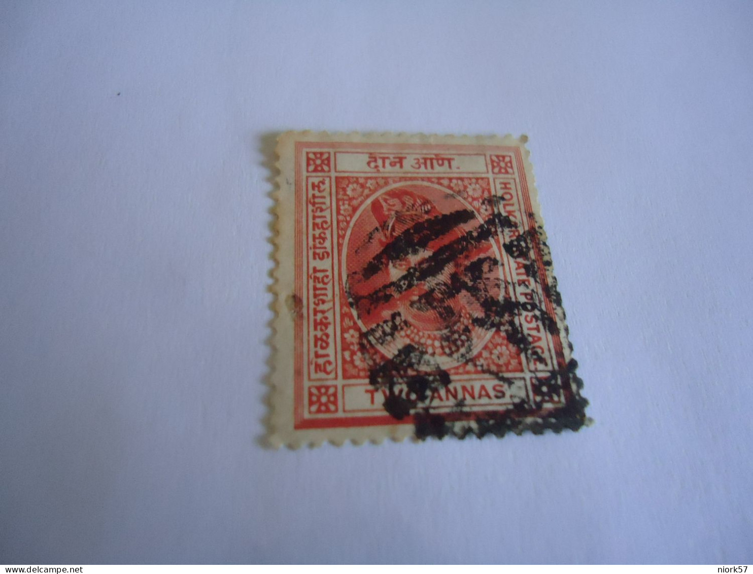 HOLCAR STATES INDIA USED STAMPS  WITH POSTMARK - Holkar