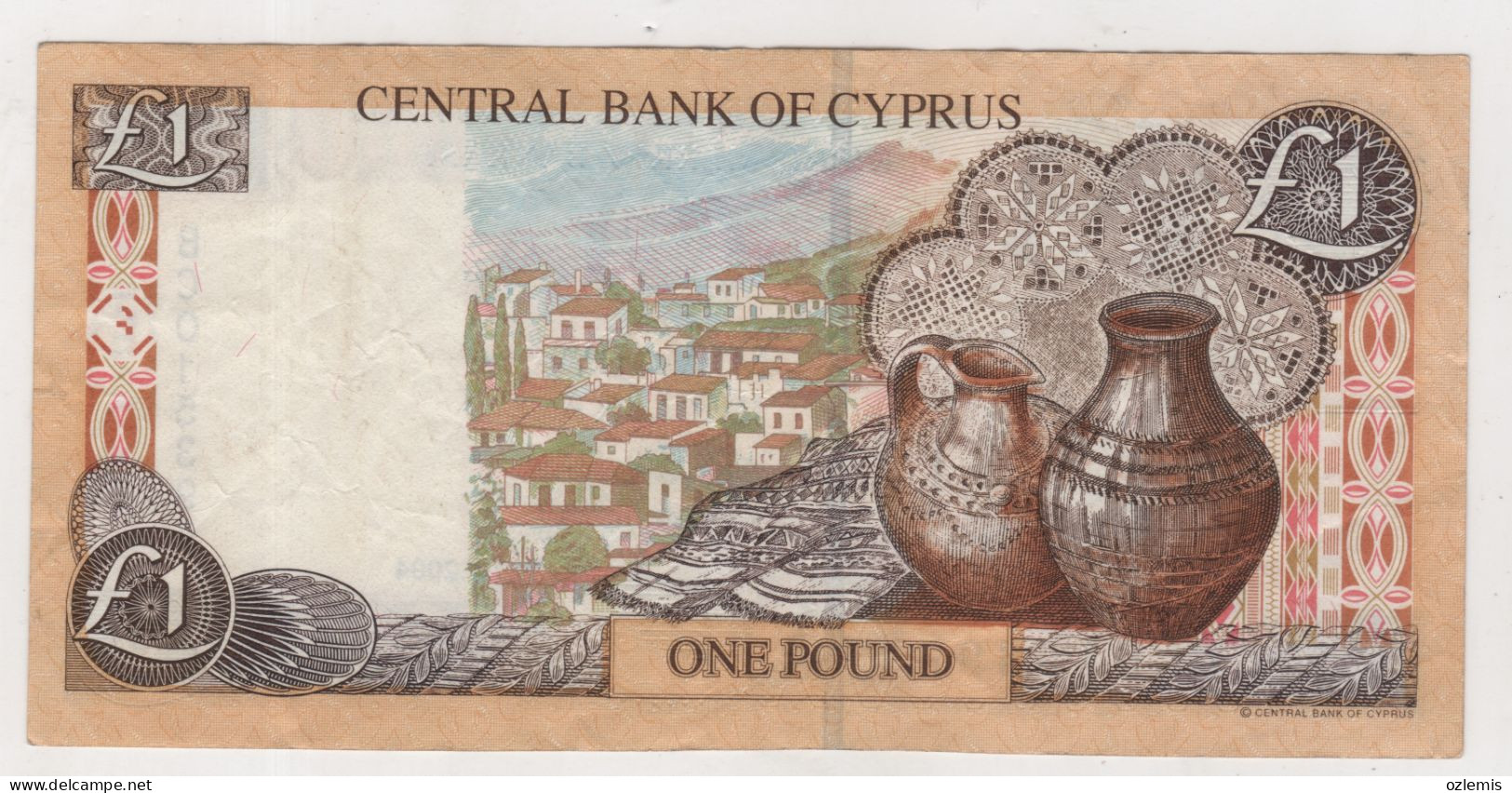 CYPRUS,CHYPRE ,ONE POUND,VF ,USED - Chypre