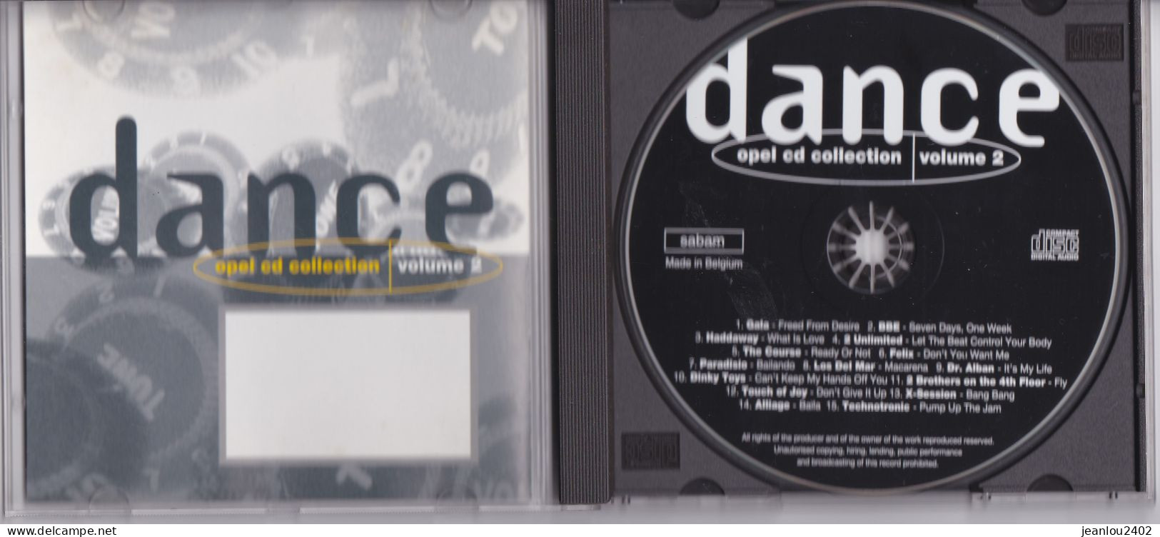 "OPEL CD COLLECTION VOLUME 2 " - "DANCE" - Collector's Editions