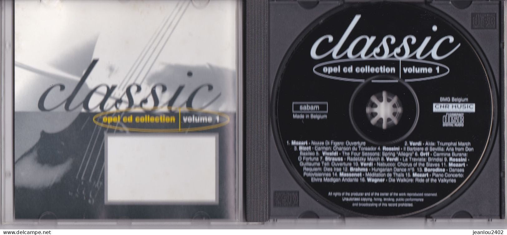 "OPEL CD COLLECTION VOLUME 1 " - "CLASSIC" - Collector's Editions