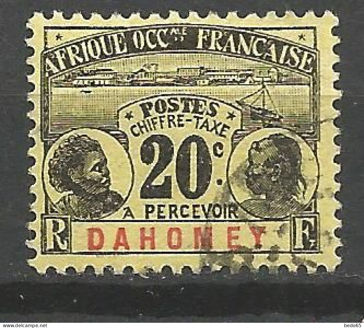 DAHOMEY TAXE  N° 4 OBL Petit Aminci / Used - Autres & Non Classés