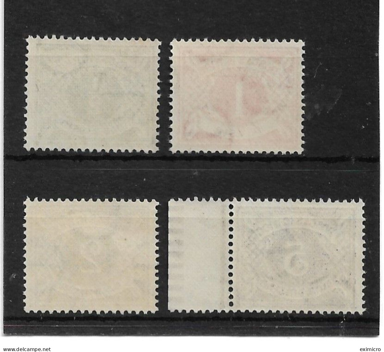 IRELAND 1940 - 1943 POSTAGE DUES ½d, 1d, 2d, 5d SG D5, D6, D8, D10 UNMOUNTED MINT Cat £34+ - Segnatasse