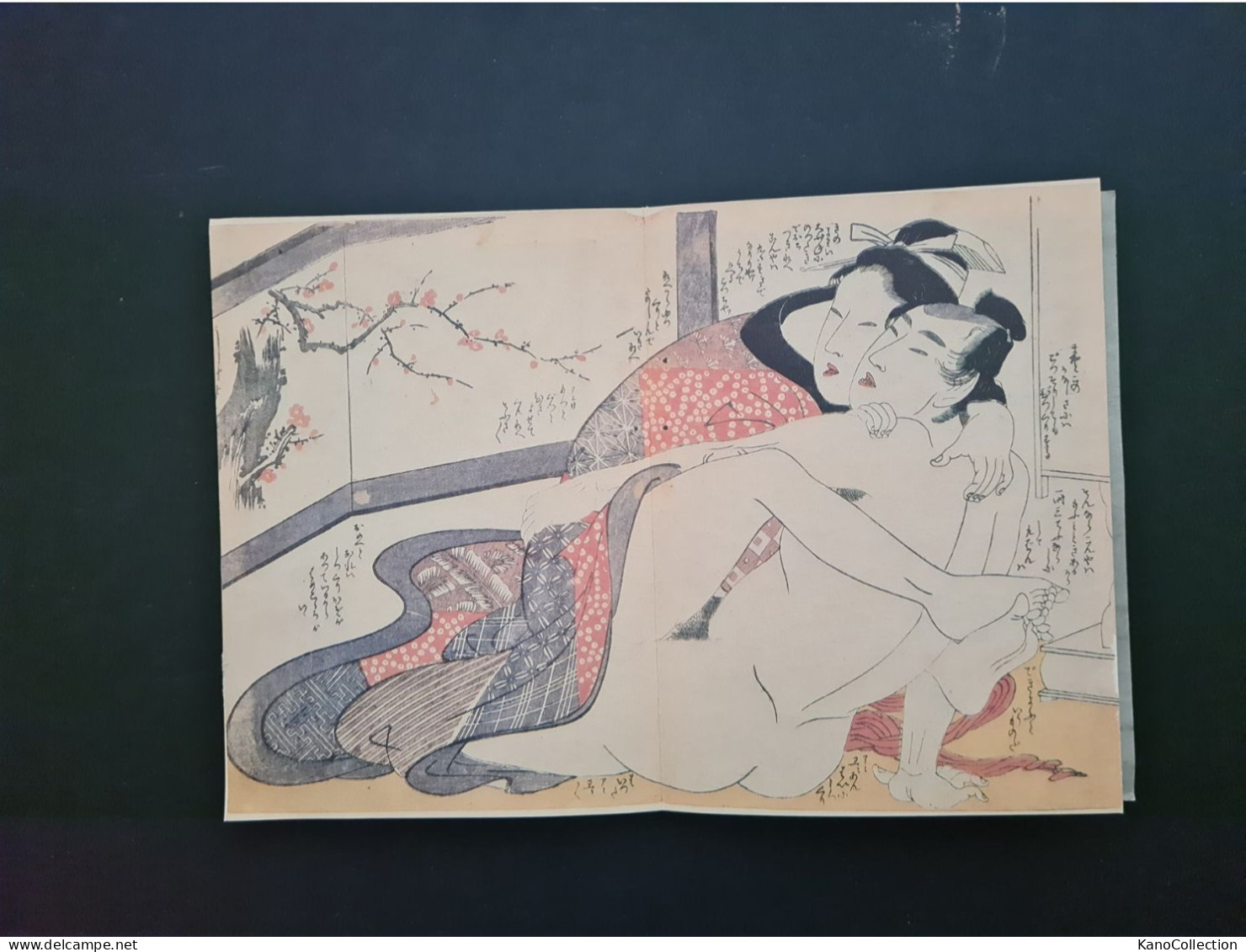 Kitagawa Utamaro, Farbiges Erotisches Leporello. Colour Erotic Fold Out Print, S. Auch Beschreibung - Painting & Sculpting