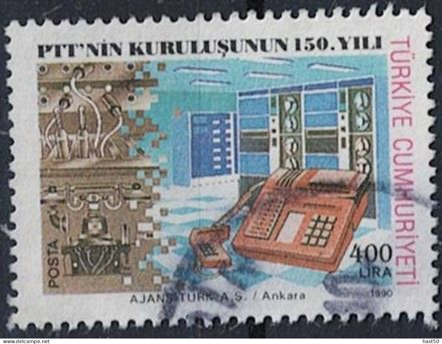 Türkei Turkey Turquie - 150 Jahre Türkische Post (MiNr: 2912 C) 1990 - Gest. Used Obl - Oblitérés