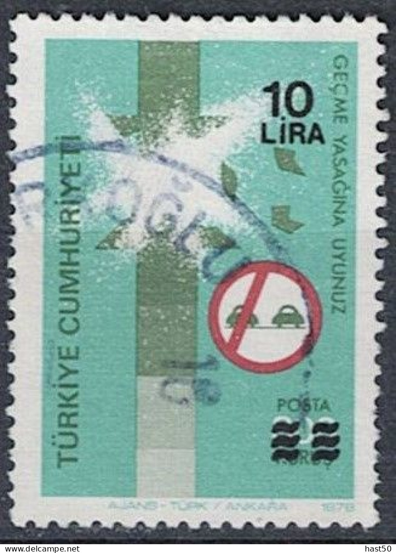 Türkei Turkey Turquie - Symbol. Verkehrsunfall (MiNr: 2566) 1981 - Gest. Used Obl - Gebraucht