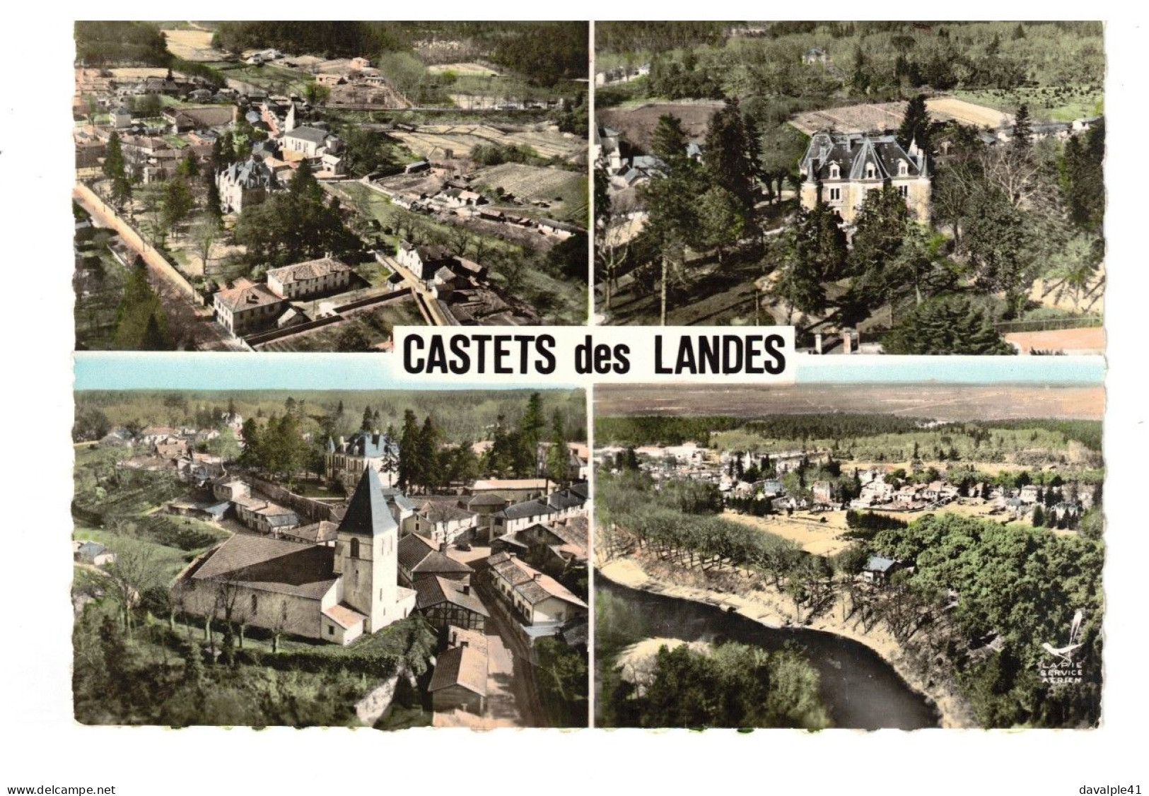 40  CASTETS DES LANDES   MULTIVUES     TRES BON ETAT  2 SCANS - Castets