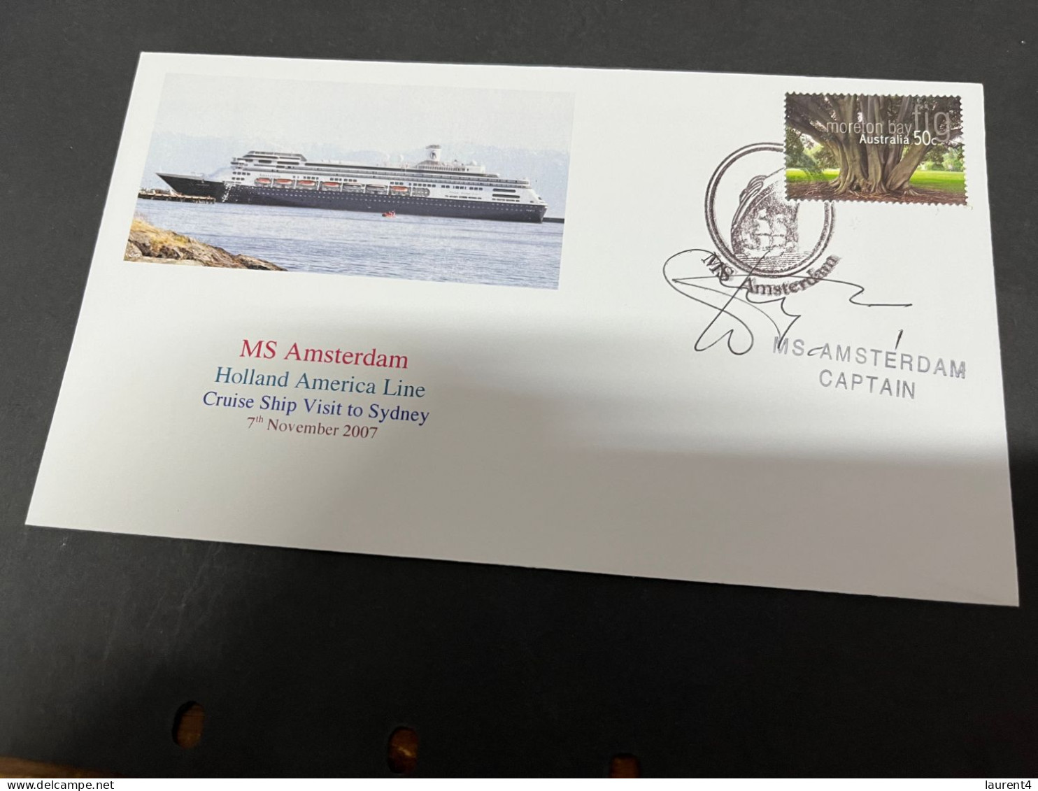 16-7-2023 (2 S 24) Cruise Ship Cover - MS Amsterdam (2007)  - Signed By Ship's Captain - Sonstige (See)