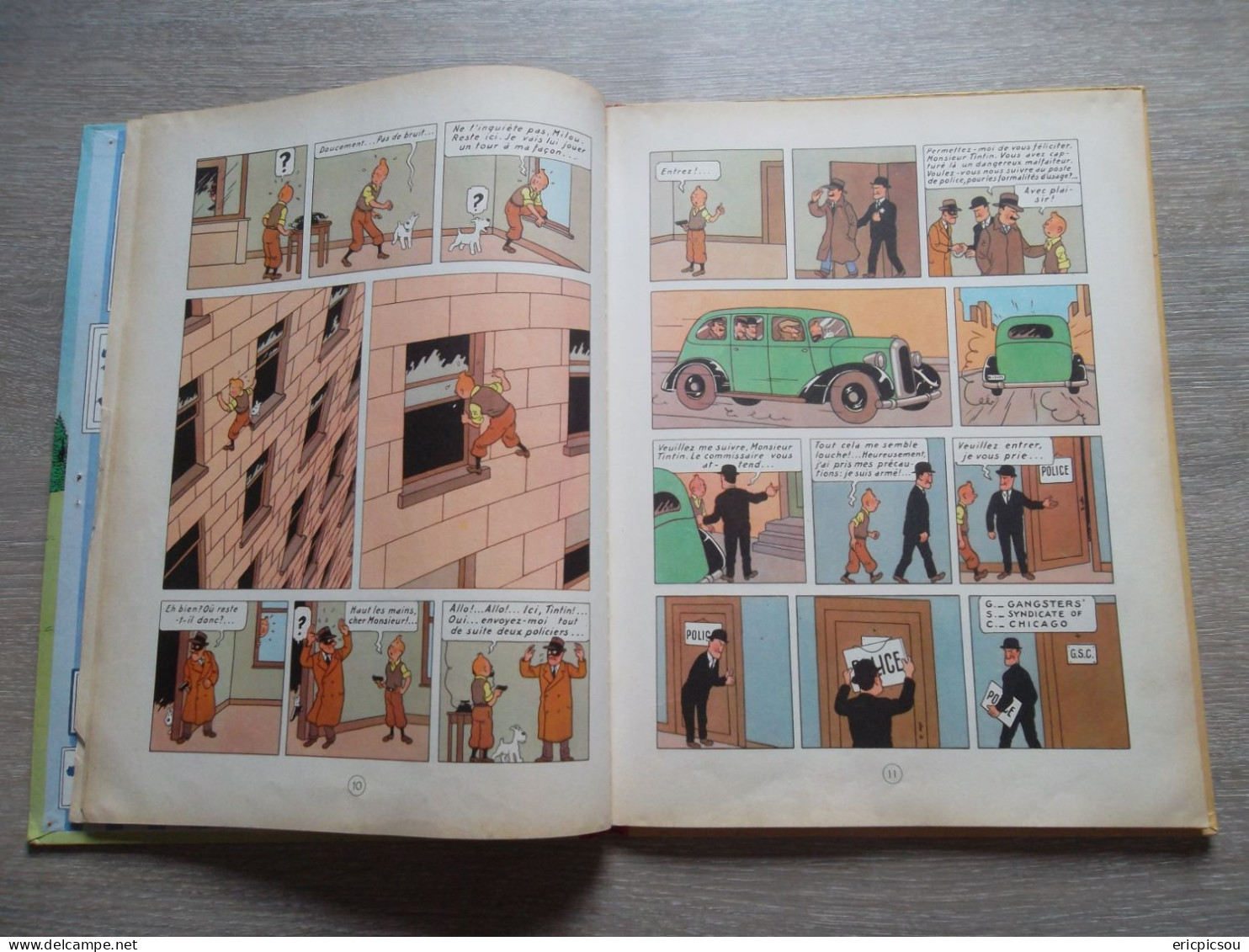 Tintin " En Amérique " B30 1961 ( Lire )