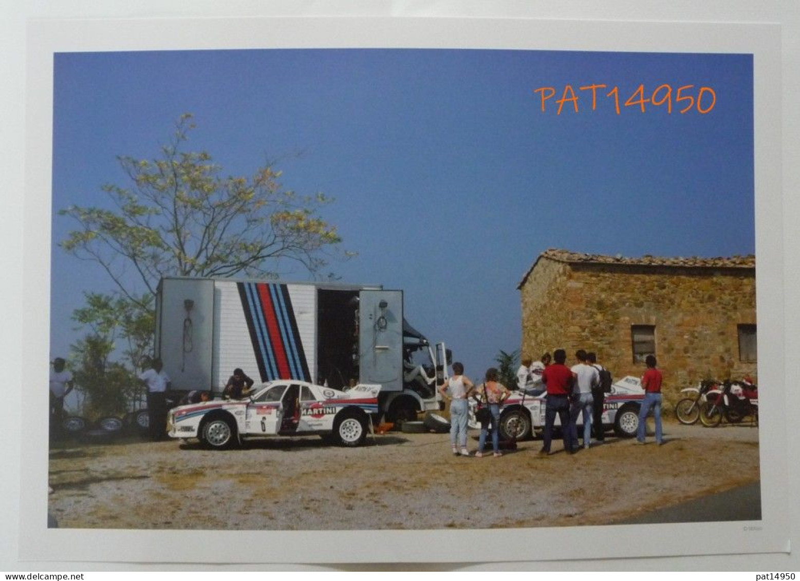 PAT14950 ASSISTANCE RALLYE LANCIA FIAT  LOT DE 3 PHOTOS - Auto's