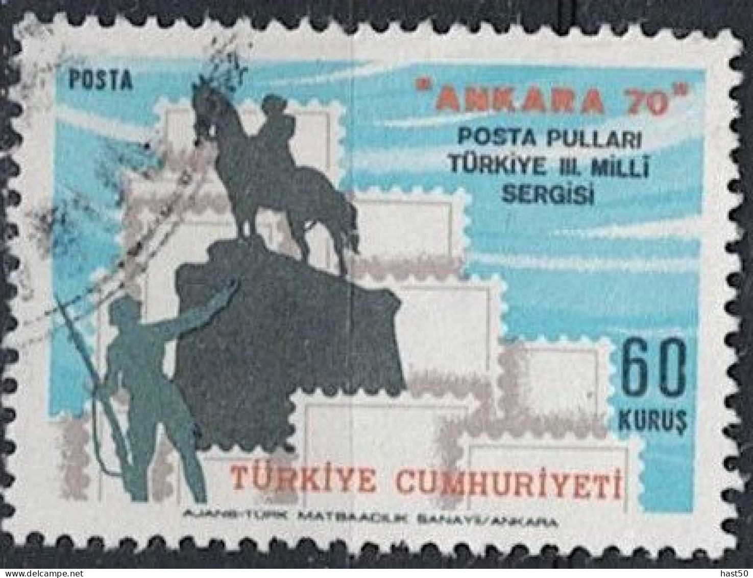 Türkei Turkey Turquie - Briefmarken-Ausstellung ANKARA ’70 (MiNr: 2200) 1970 - Gest Used Obl - Gebruikt