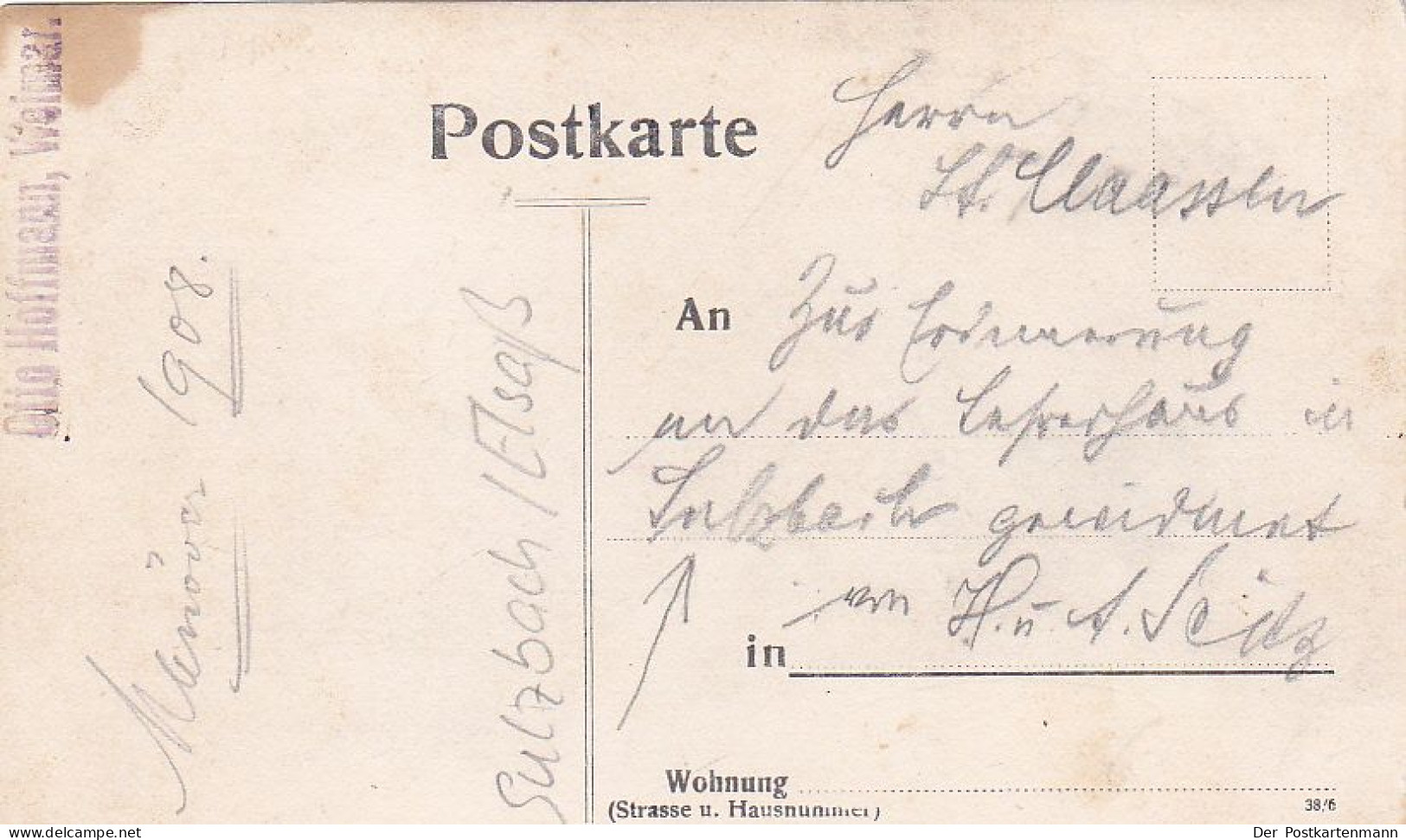 SULZBACH Herresen APOLDA Lehrerhaus Carte  Allemande - Apolda