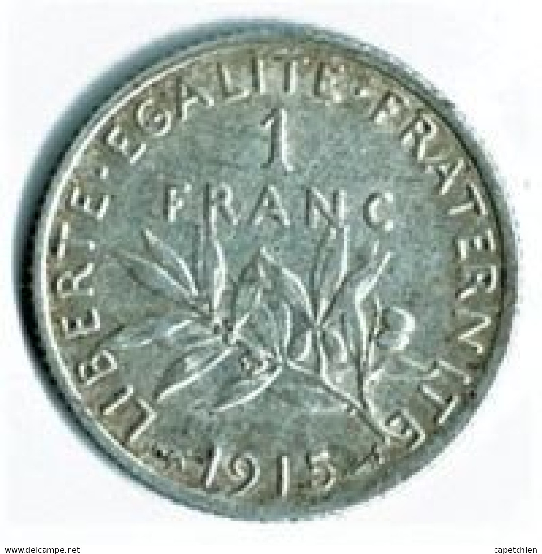 FRANCE / 1 FRANC / SEMEUSE De O. ROTY / 1915  / ARGENT / 4.99 G - 20 Francs