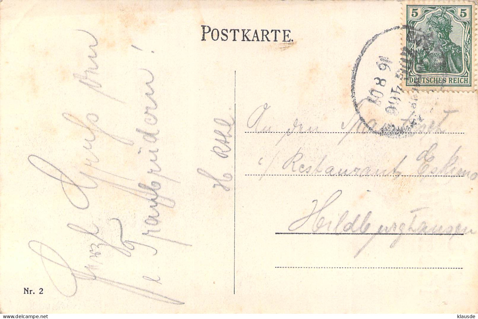 Von Der Wiege Bis Zur Bahre...1906 Bahnpost - Mertè, O.