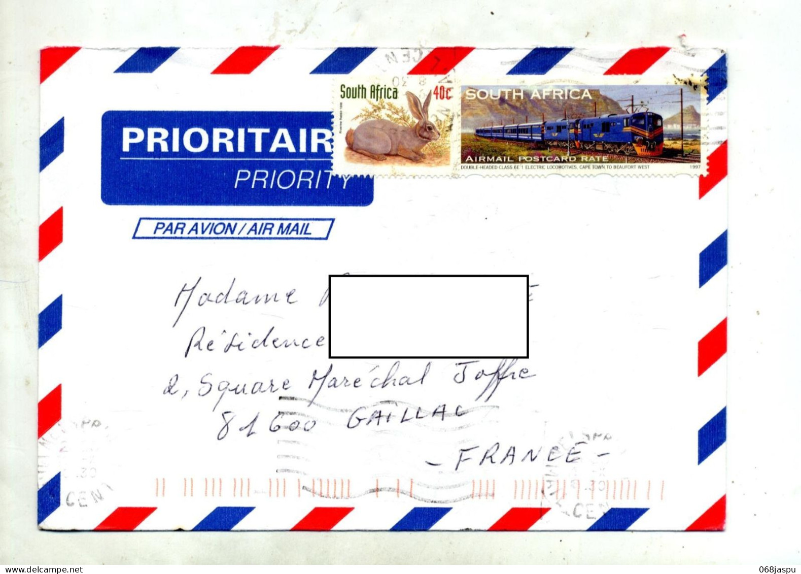 Lettre Flamme Sur Locomotive - Brieven En Documenten