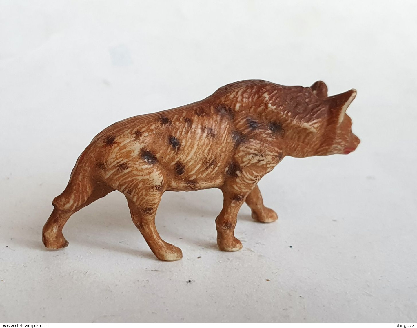 FIGURINE CLAIRET ZOO 36 HYENE MOUCHETE (2) 1954 ANIMAUX ANIMAL - Sonstige & Ohne Zuordnung