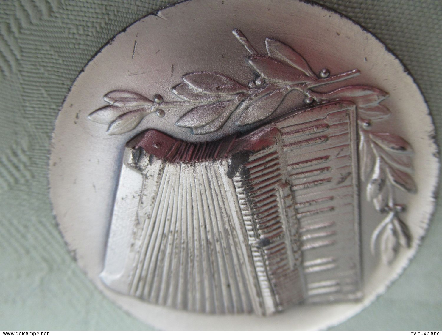 Grande Médaille De Musique/Bronze  Argenté / Accordéon Et Rameaux De Lauriers   /seconde Moitié Du  XXème  PART335 - Other & Unclassified