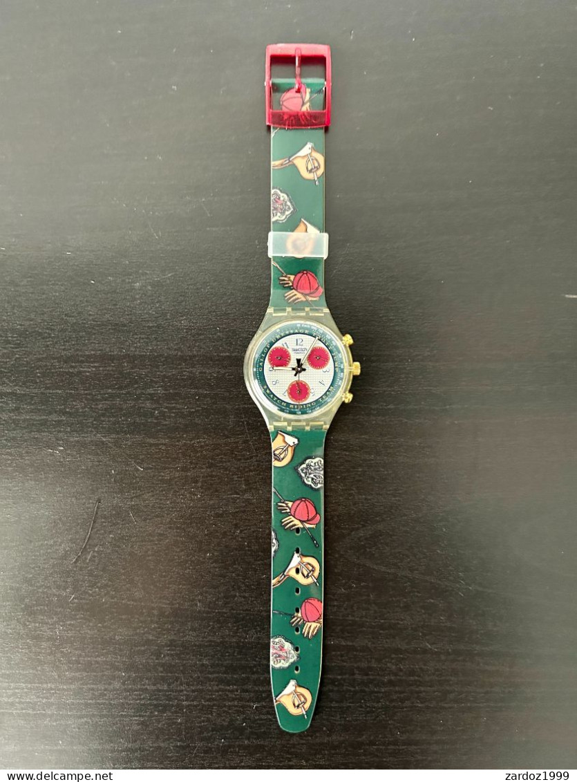 Superbe Swatch Modèle SCK102 'Chrono Riding Star' 1993 - Relojes Modernos