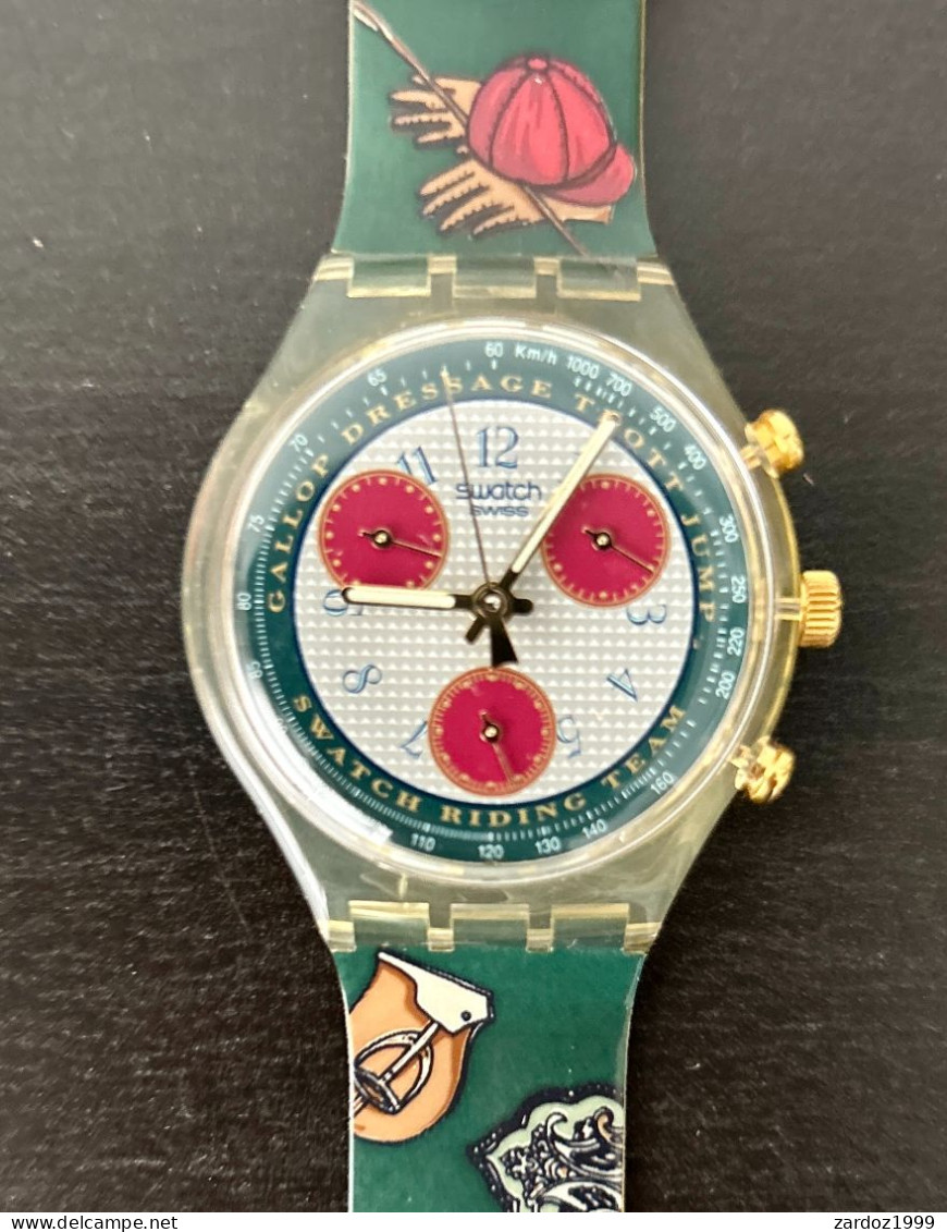 Superbe Swatch modèle SCK102 'Chrono Riding Star' 1993